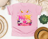 Teacher Mode All Day Every Day graphic tee in Blossom