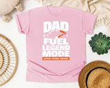 Dad Fuel Legend Mode White graphic tee in Blossom