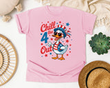 Chill The 4 Out Grey 2 graphic tee in Blossom