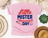 Little Mister Memorial Day graphic tee in Blossom