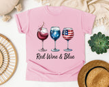 Red Wine And Blue graphic tee in Blossom