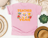 Teacher Of The Year graphic tee in Blossom