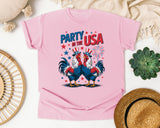 Party In The USA Grey 2 graphic tee in Blossom