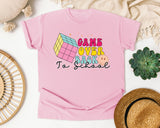 Game Over Back To School graphic tee in Blossom