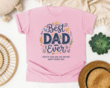 Best Dad Ever Voted By Those Who Love Him Most graphic tee in Blossom