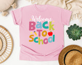 Welcome Back To School Apple graphic tee in Blossom
