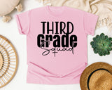 Third Grade Squad Bold graphic tee in Blossom