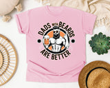Dads With Beards Are Better Black graphic tee in Blossom