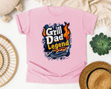 Grill Dad Legend Black graphic tee in Blossom