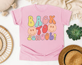 Back To School Smiley graphic tee in Blossom