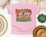 Educator Of Tiny Humans Grey 2 graphic tee in Blossom