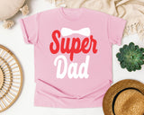 Super Dad White graphic tee in Blossom