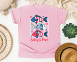 Salty And Free graphic tee in Blossom