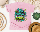 Too Cool For School Graffiti graphic tee in Blossom