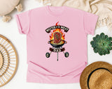 Master Of The Meat Dad Brown 2 graphic tee in Blossom
