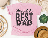 World's Best Dad White 2 graphic tee in Blossom