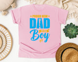 Proud New Dad It's A Boy graphic tee in Blossom