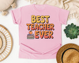 Best Teacher Ever Orange graphic tee in Blossom