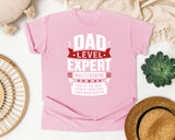 Dad Level Expert Multitasking White graphic tee in Blossom