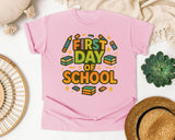 First Day Of School Marquee graphic tee in Blossom