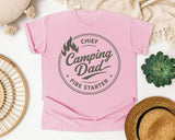 Chief Camping Dad Fire Starter Grey graphic tee in Blossom