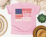 Never Forget Red graphic tee in Blossom
