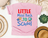 Little Miss Back To School Star graphic tee in Blossom