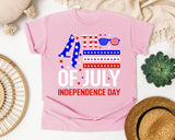 4th Of July Independence Day graphic tee in Blossom