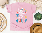 4th July Teal graphic tee in Blossom