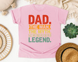 Dad The Man The Myth The Legend Red 2 graphic tee in Blossom