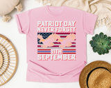 Patriot Day Never Forget graphic tee in Blossom