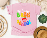 Welcome Back To School Script graphic tee in Blossom