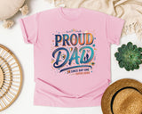 Proud Dad Since Day One Super Hero graphic tee in Blossom