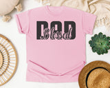 Blessed Dad Navy graphic tee in Blossom