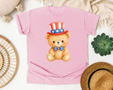 Teddy Bear With Bow Tie graphic tee in Blossom