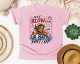 Let's Blow Some Merica Up graphic tee in Blossom