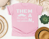 The Man The Myth The Legend Classic graphic tee in Blossom
