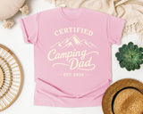 Certified Camping Dad Grey 2 graphic tee in Blossom
