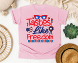Tastes Like Freedom graphic tee in Blossom
