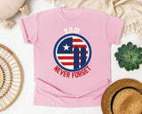 Never Forget White 6 graphic tee in Blossom