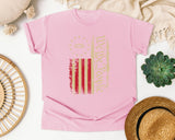 1776 We The People graphic tee in Blossom
