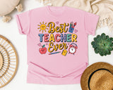 Best Teacher Ever Grey graphic tee in Blossom