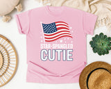 Star Spangled Cutie White 3 graphic tee in Blossom