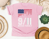 Never Forget White 7 graphic tee in Blossom