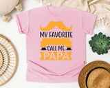 My Favorite People Call Me Papa White 2 graphic tee in Blossom