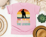 Dad The Man The Myth The Legend Black graphic tee in Blossom