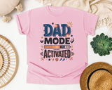 Dad Mode Activated Grey graphic tee in Blossom