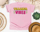 Teacher Vibes graphic tee in Blossom