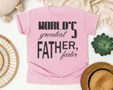 World's Greatest Father Farter Black graphic tee in Blossom