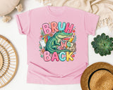 Bruh We Back Alligator graphic tee in Blossom